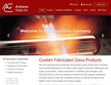 Tablet Screenshot of andrews-glass.com